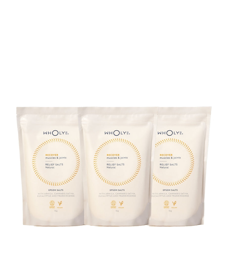 WholyMe Recover Relief Salts (3 x 1kg)