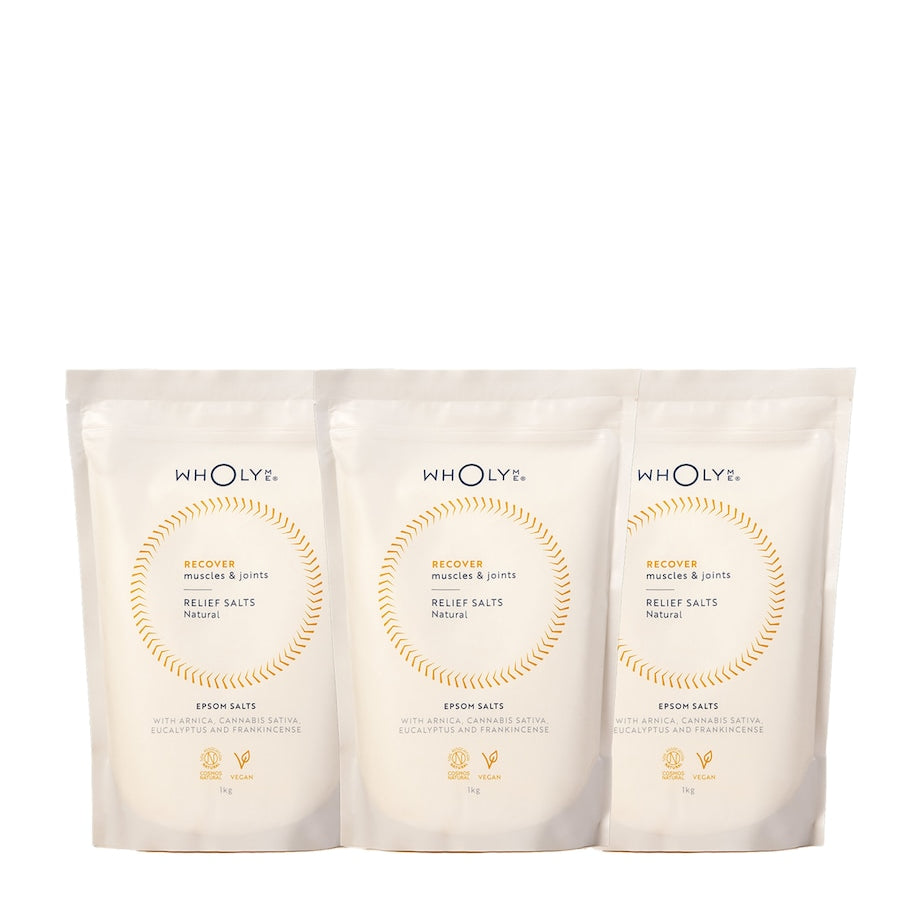 WholyMe Recover Relief Salts (3 x 1kg)