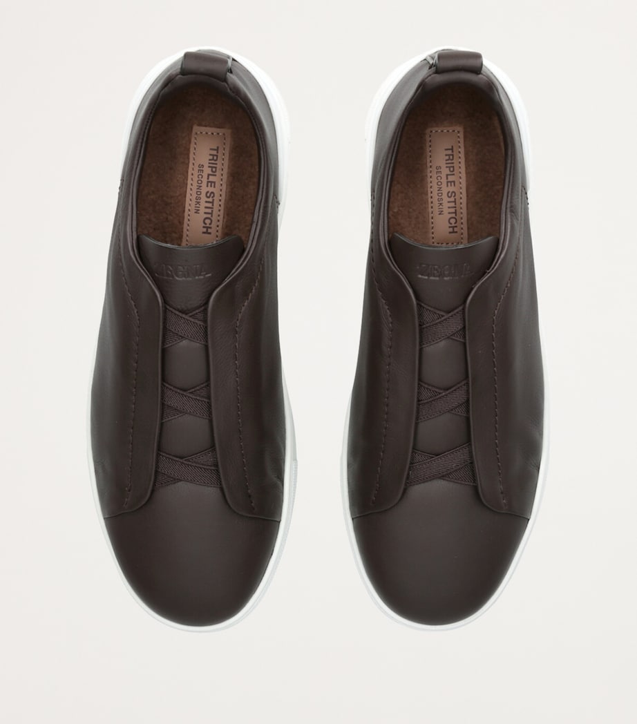 Zegna Shearling Triple Stitch SECONDSKIN Sneakers