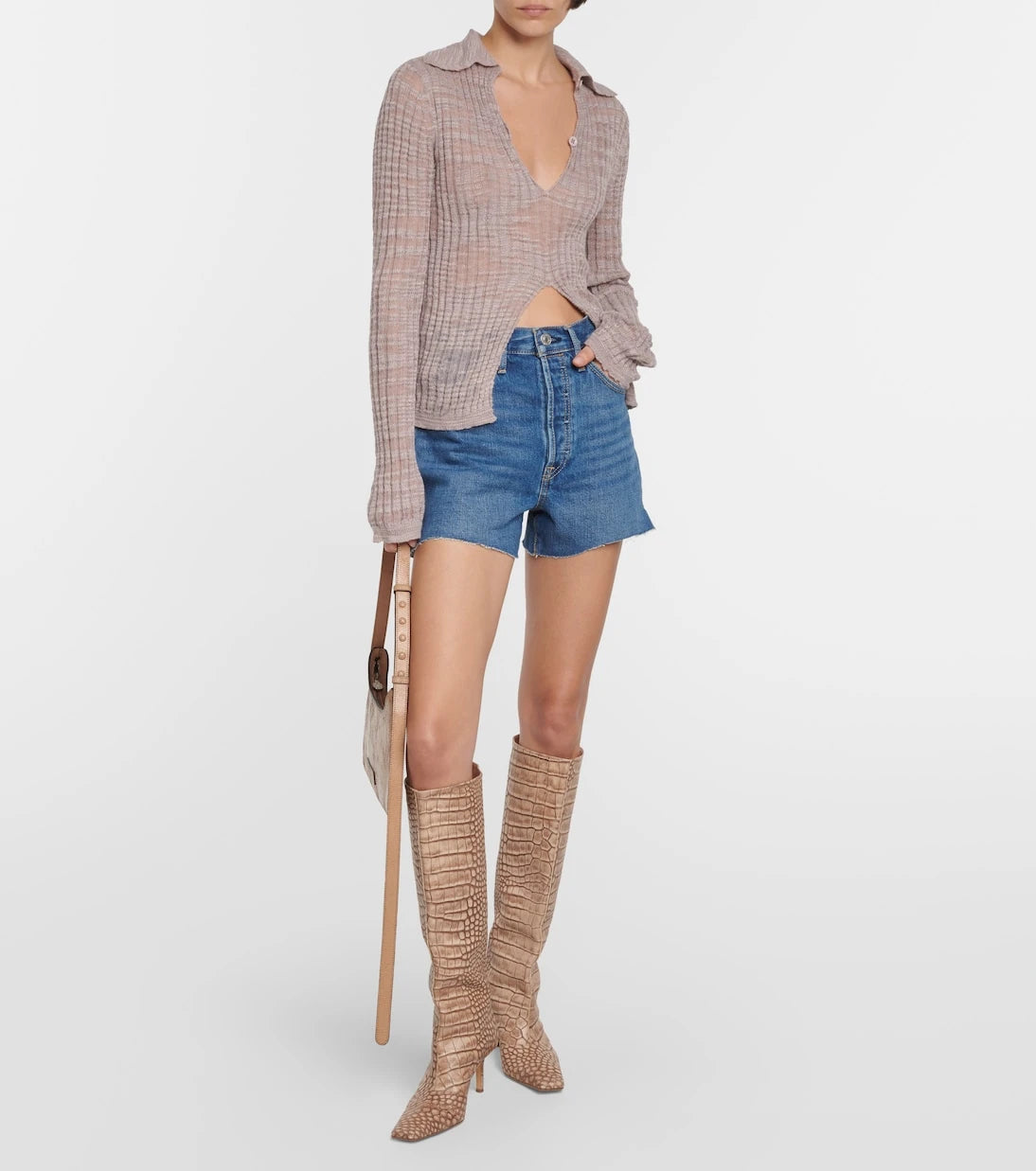 Re/Done - '50s high-rise shorts