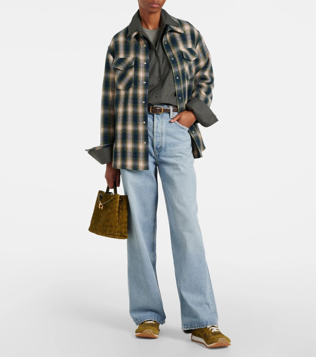 Agolde - جينز Low Slung Baggy بقصة خصر متوسطة الارتفاع