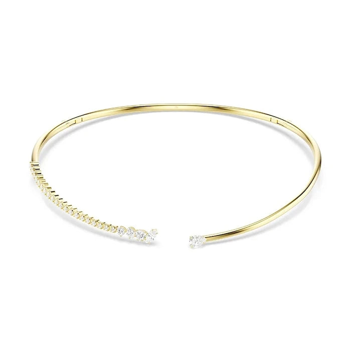 Swarovski kadın choker kolye, altın kaplama, zirkonlu MESMERA