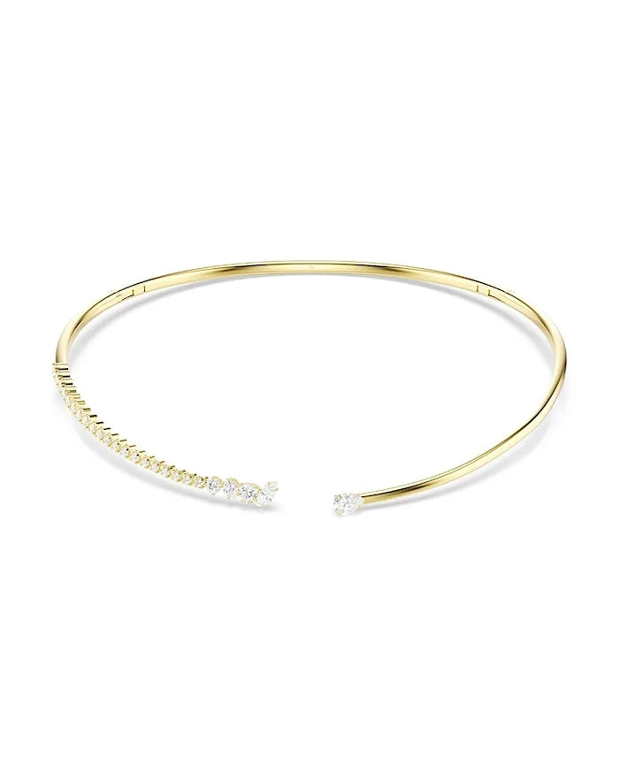Swarovski kadın choker kolye, altın kaplama, zirkonlu MESMERA