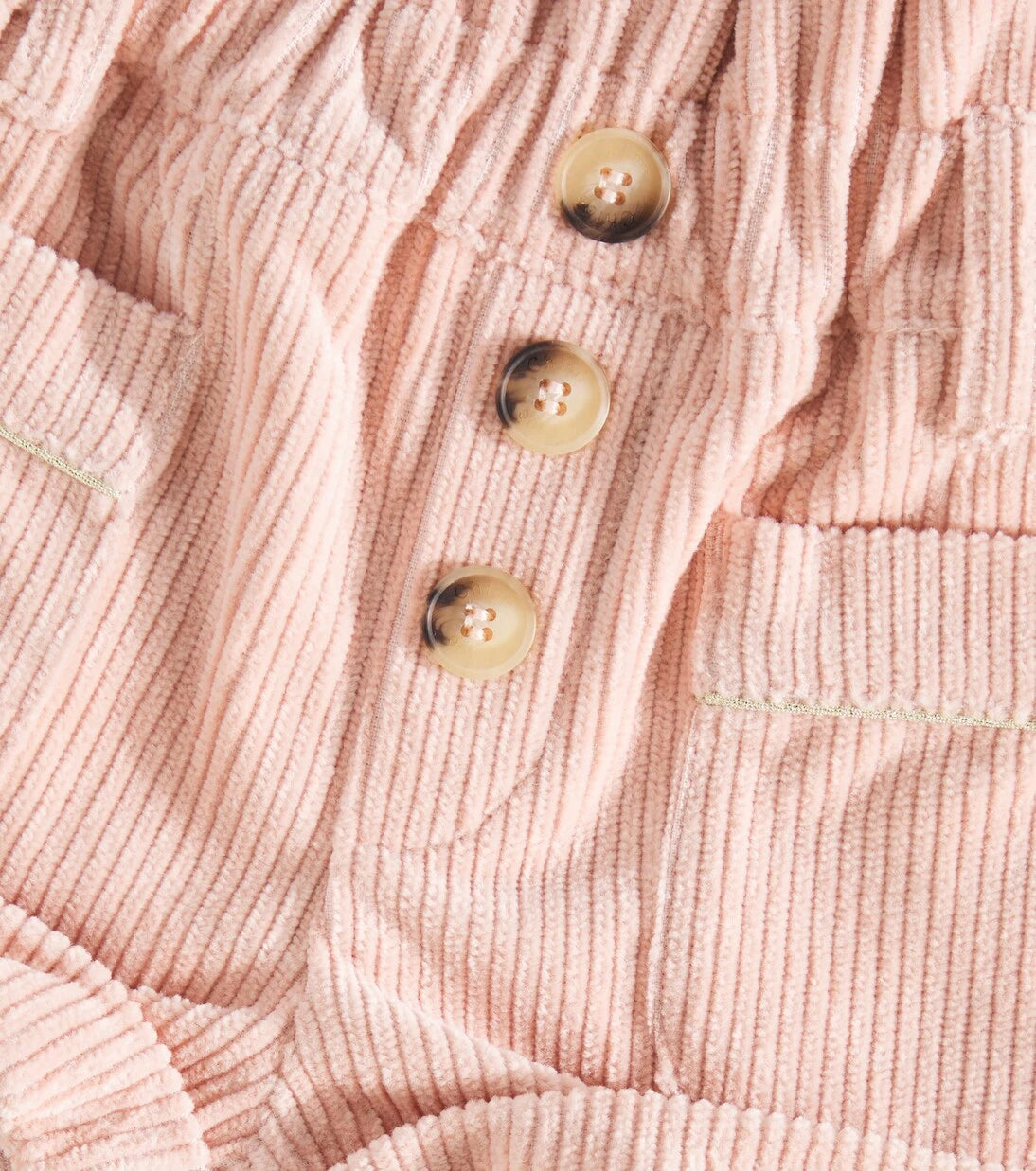 Chloé Kids - Baby cotton velvet shorts
