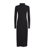 Black Wool-Cashmere Midi Dress