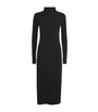 Max Mara Black Wool-Cashmere Midi Dress