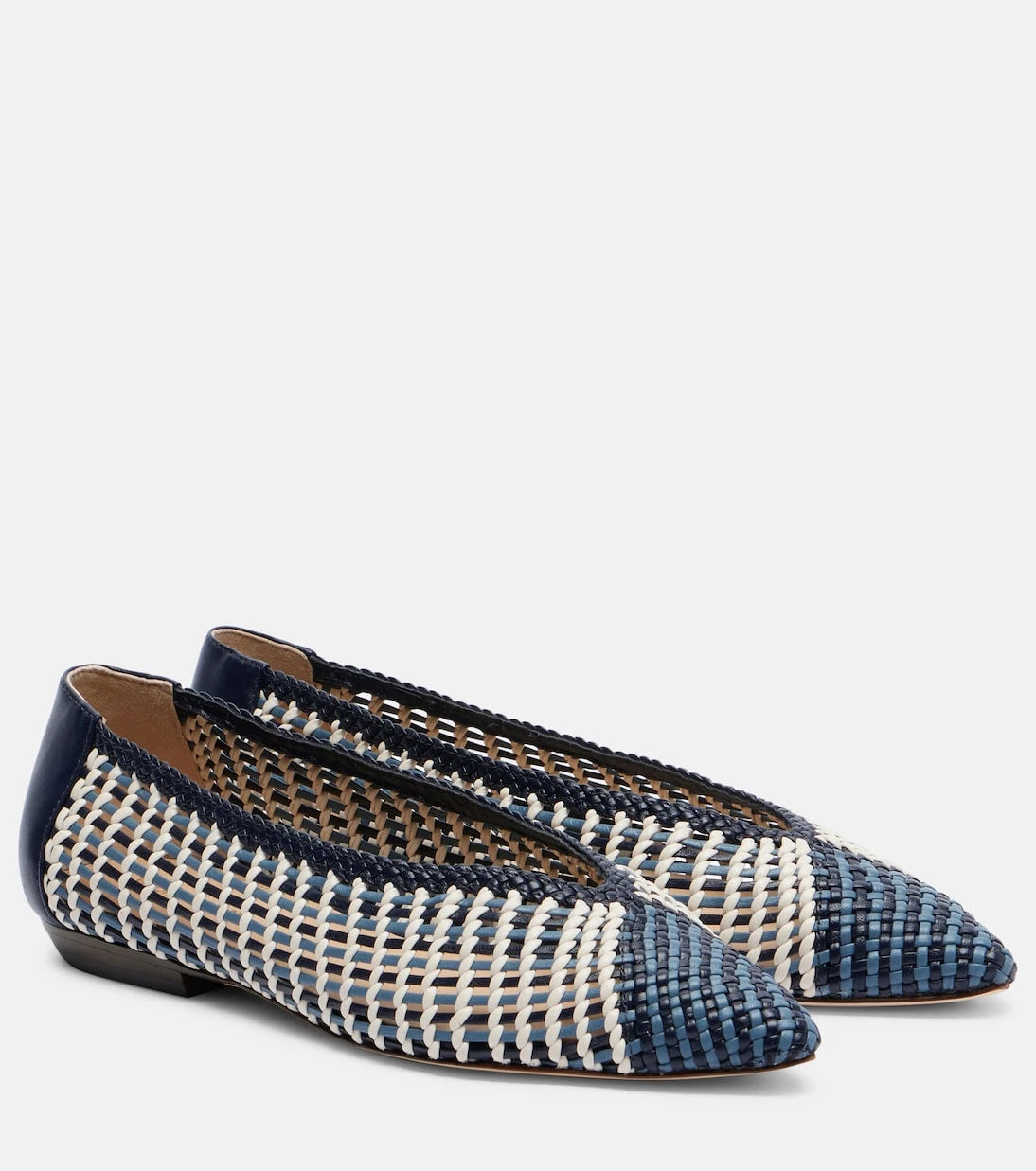 Veronica Beard - Bancroft woven leather ballet flats
