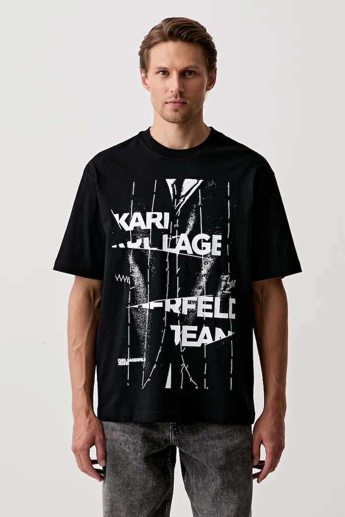 Karl Lagerfeld Jeans erkek pamuklu tişört