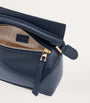 LOEWE Navy Mini Leather Puzzle Edge Top-Handle Bag