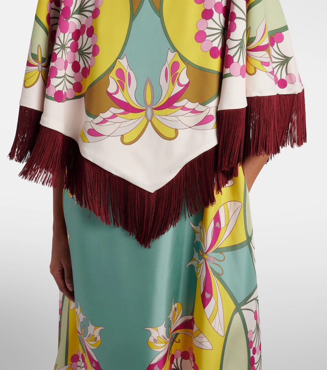 La DoubleJ - Florette Placée reversible satin poncho