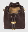 Jimmy Choo Brown Suede Cinch Mini Bag