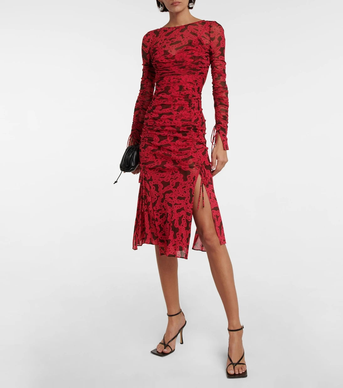 Diane von Furstenberg - Printed semi-sheer midi dress