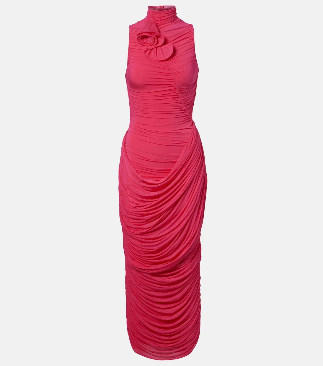 Magda Butrym - Draped floral-appliqué midi dress