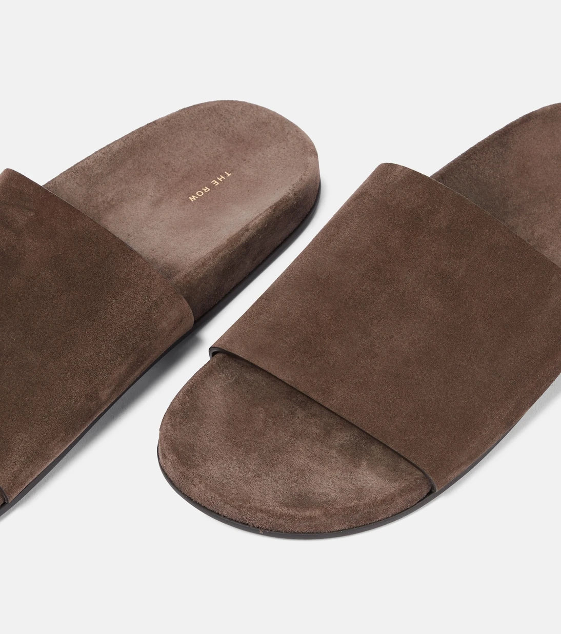 The Row - Hugh suede slides