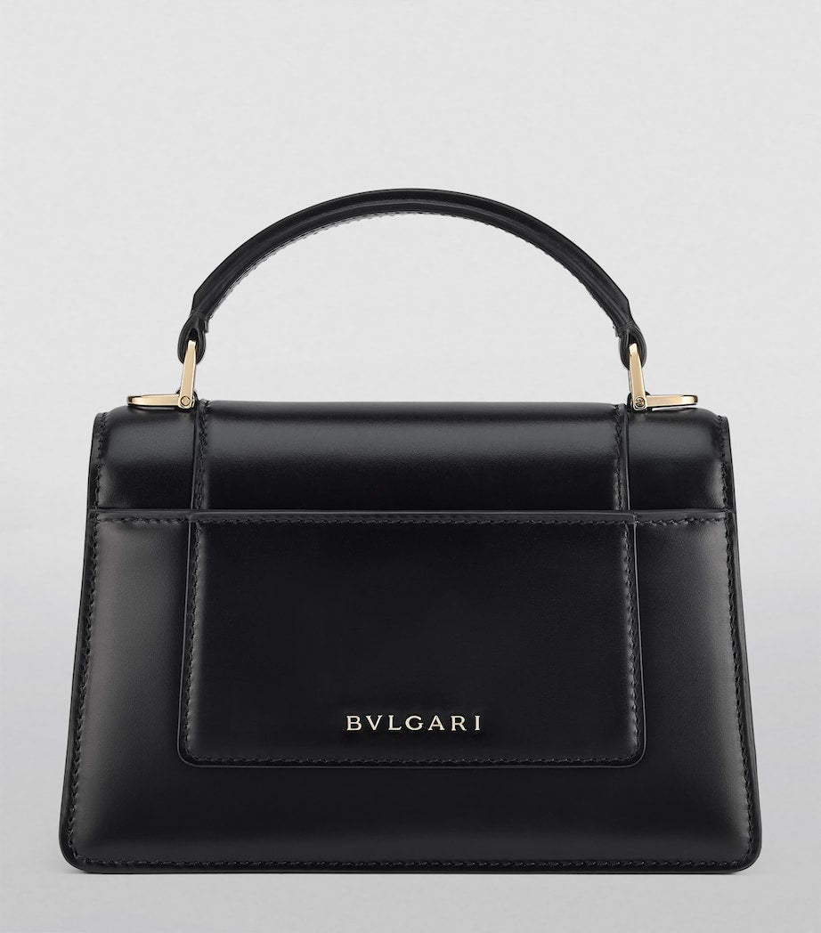 Mini Leather Serpenti Forever Top-Handle Bag