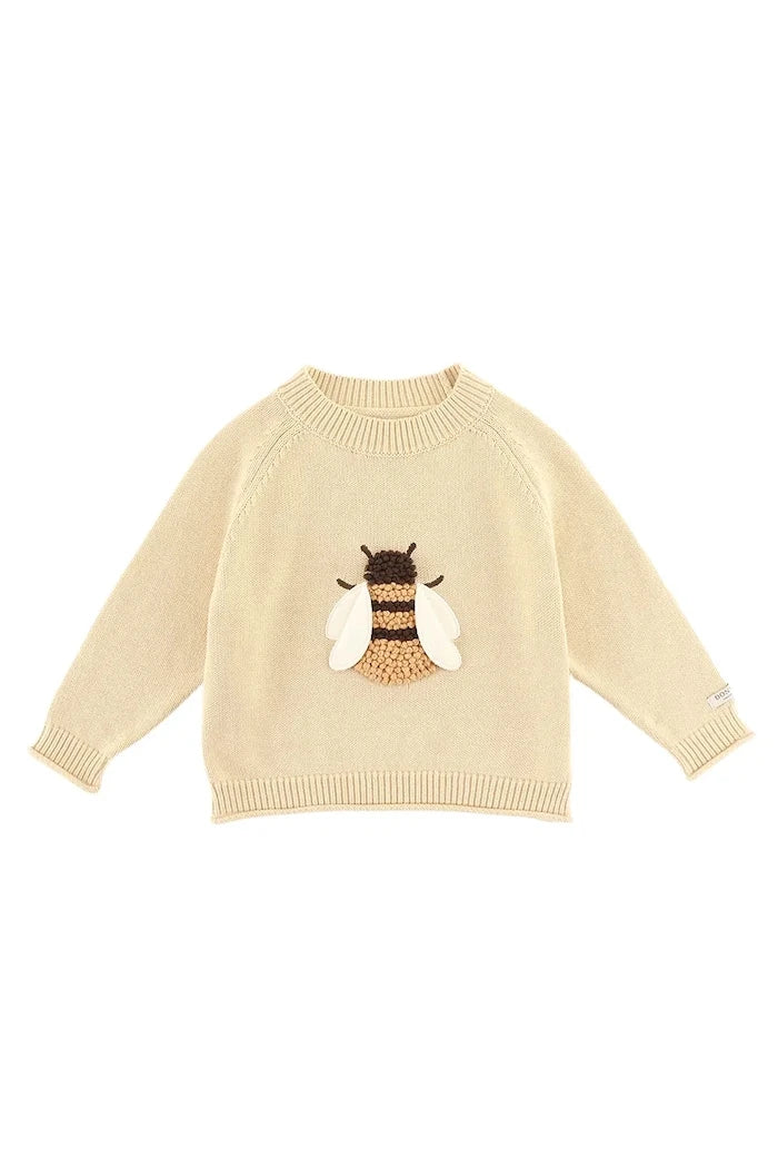 Детски памучен пуловер Donsje Valenthe Sweater Bee