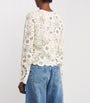 Ivory Crochet Long-Sleeve Top