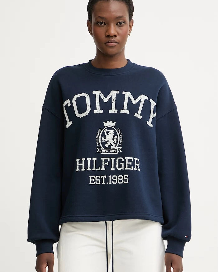 Tommy Hilfiger kadın pamuklu sweatshirt