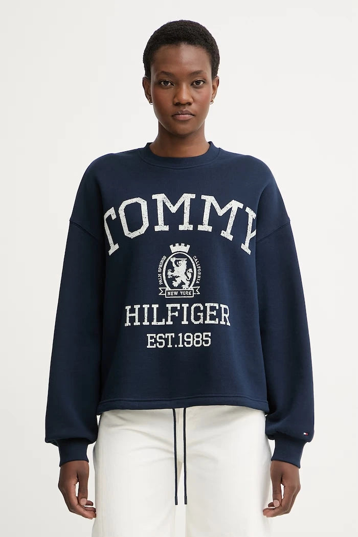 Tommy Hilfiger kadın pamuklu sweatshirt