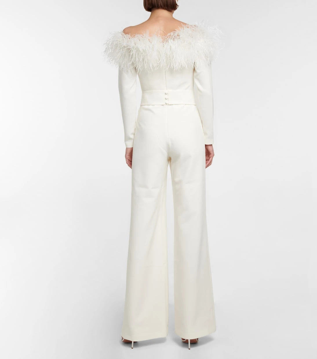 Safiyaa - Feather-trimmed jumpsuit