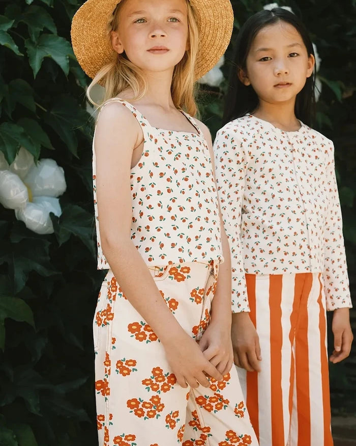 Детски топ Tinycottons TINY ROSES RIB TOP