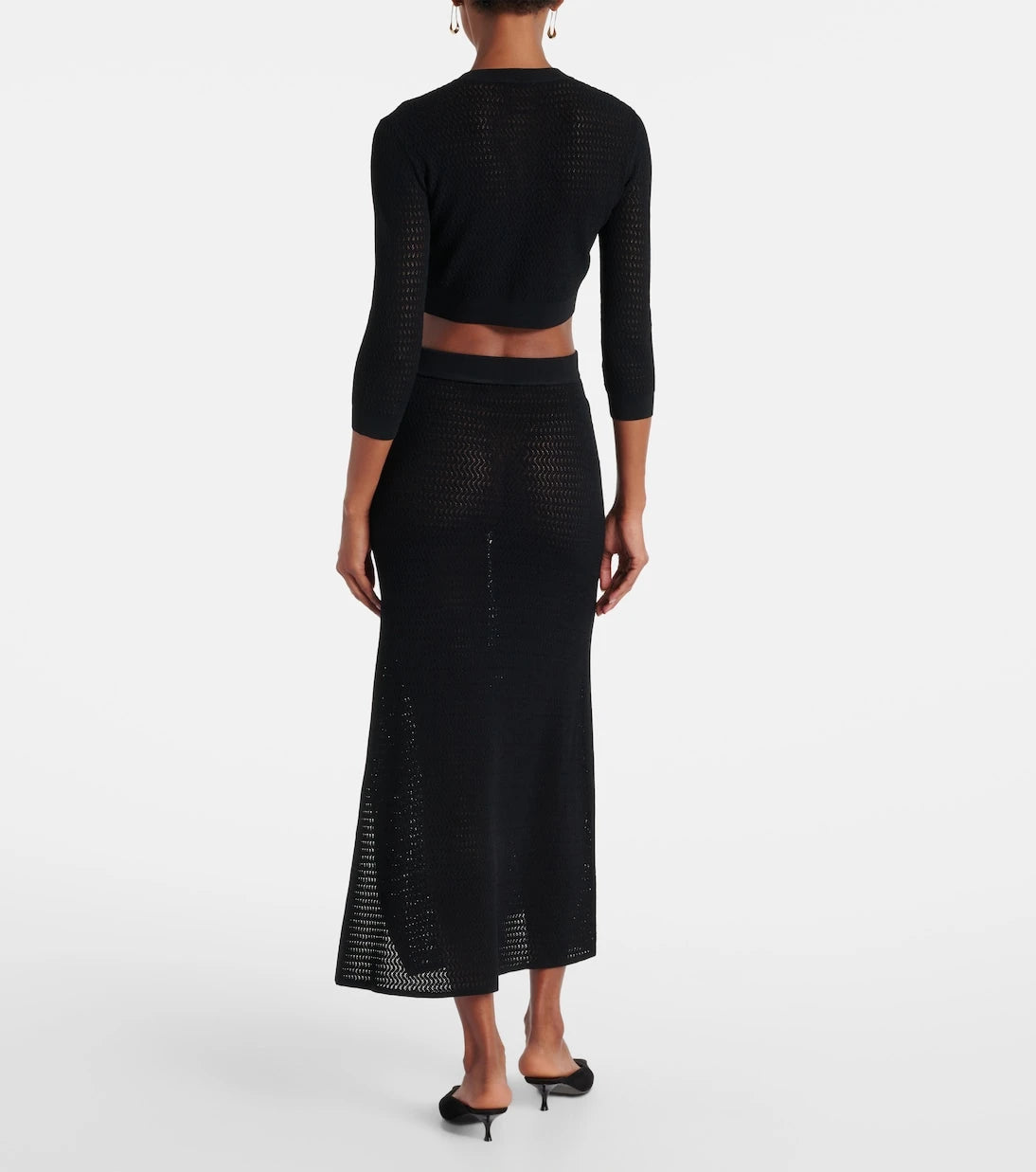 Victoria Beckham - Pointelle cropped cardigan