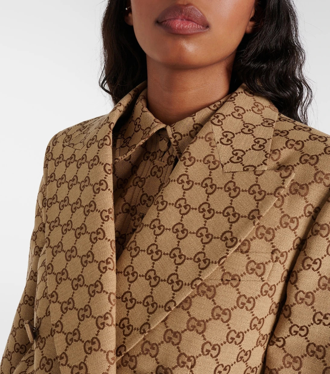 Gucci - GG Canvas double-breasted blazer