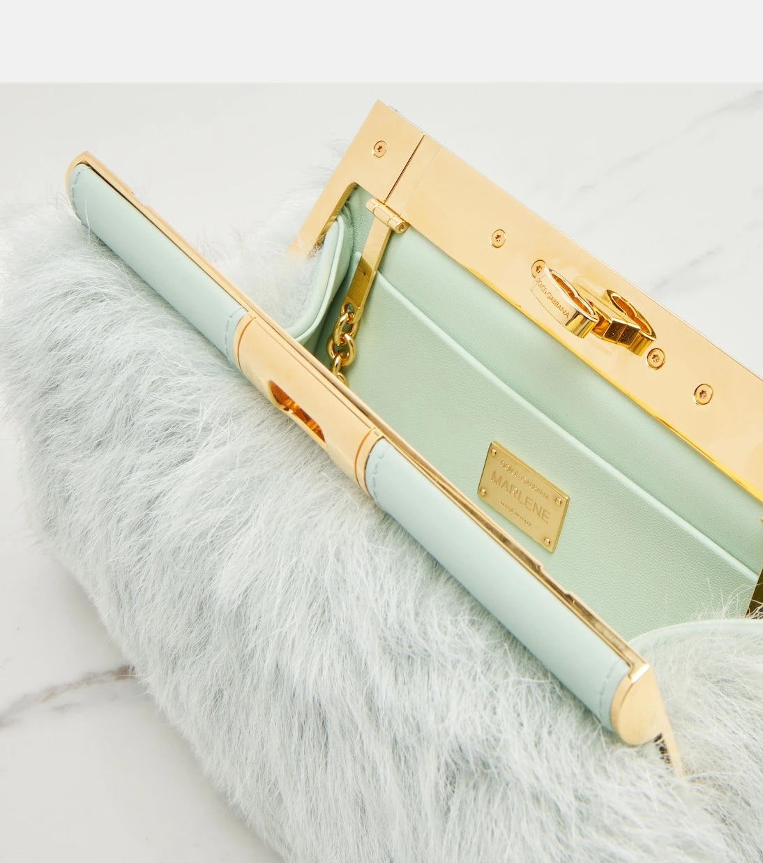 Dolce&Gabbana - Marlene Small shearling shoulder bag