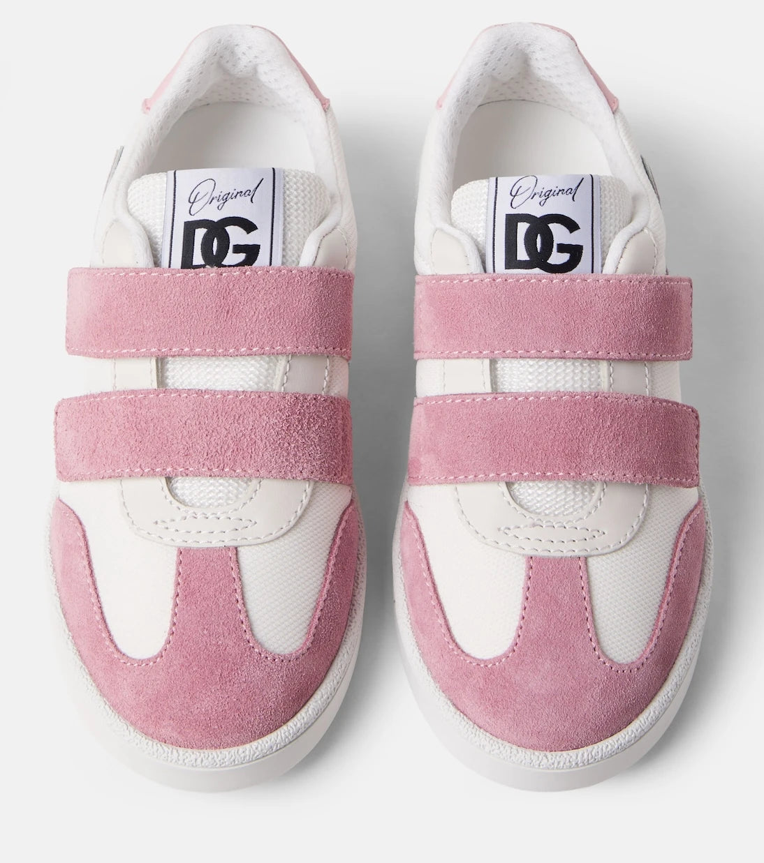 Dolce&Gabbana Kids - DG suede-trimmed sneakers