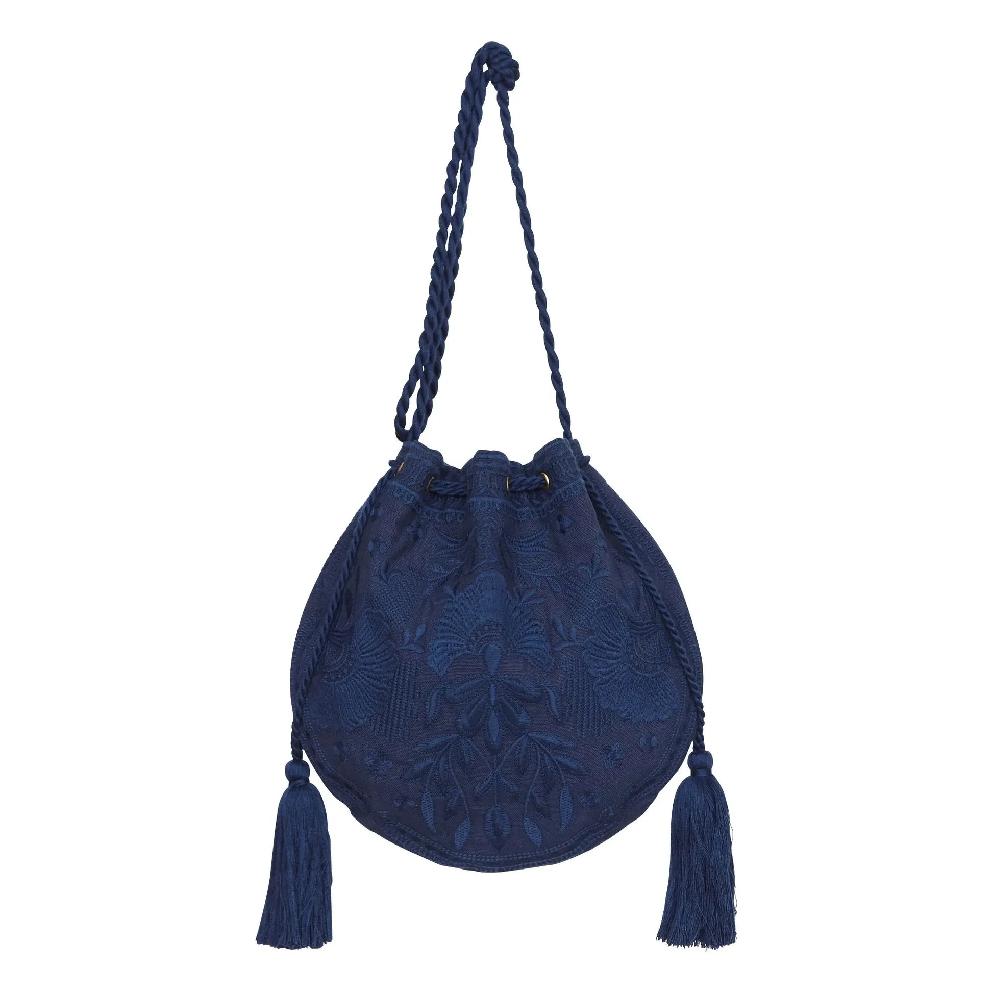 M.A.B.E. - Averi Embroidery Bag | Navy blue