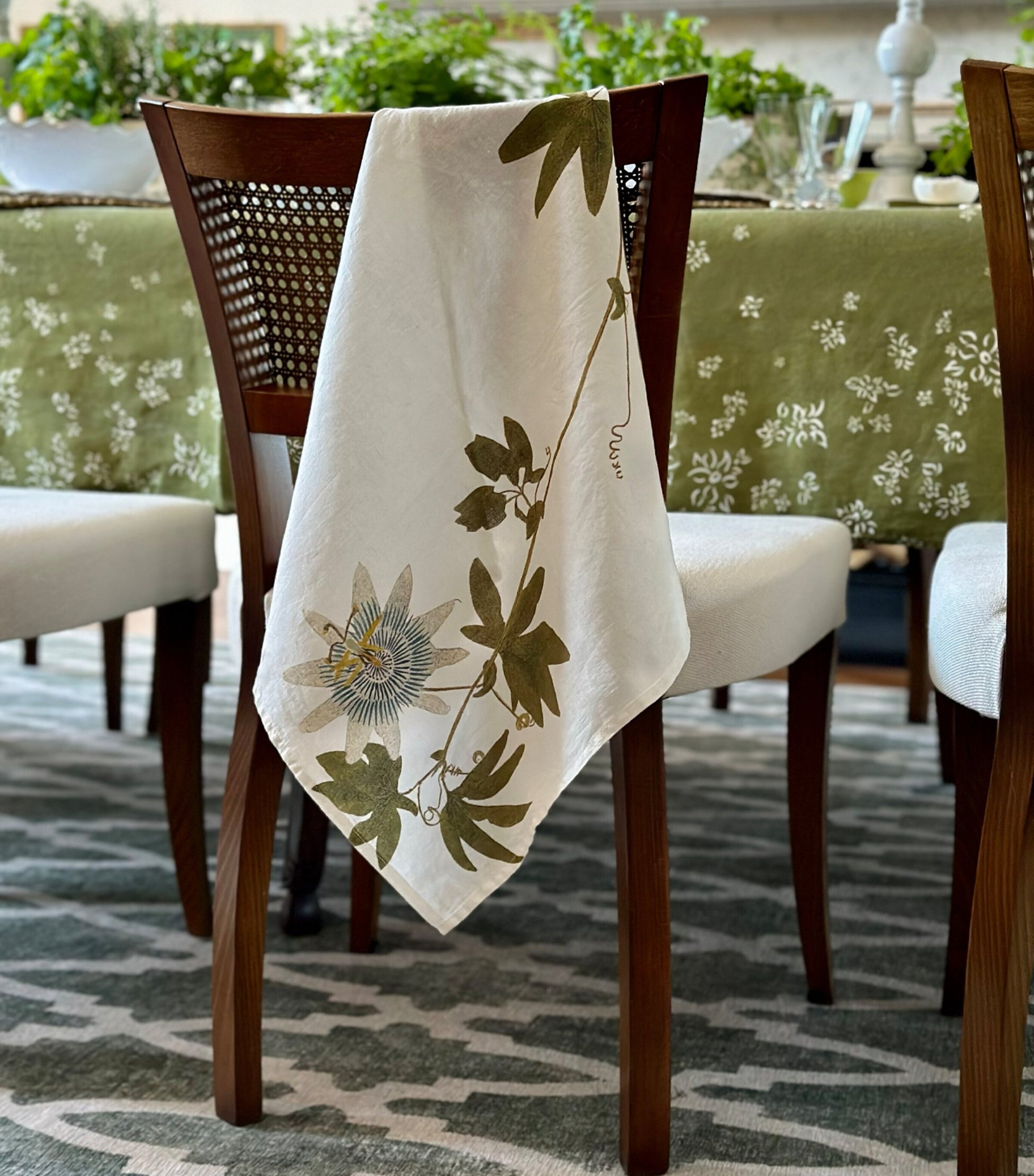 Summerill & Bishop Set of 6 Linen Tisane Herb Garden Napkins (50cm x 50cm)