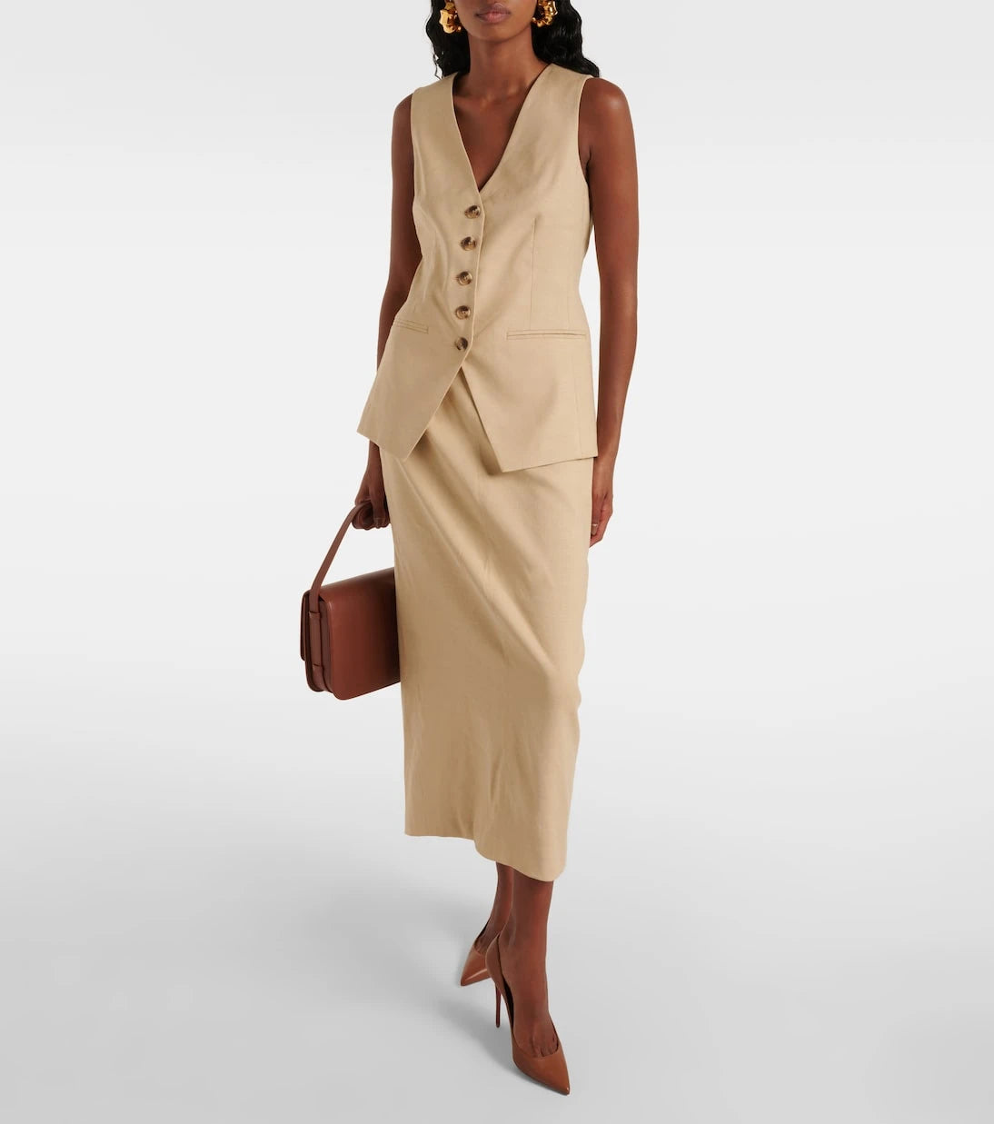 Veronica Beard - Liff linen-blend vest