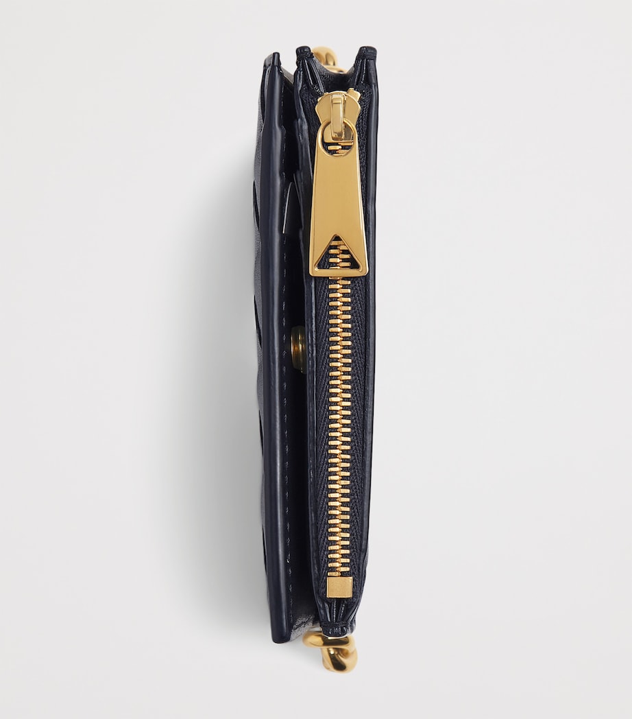 Blue Small Calfskin Solstice Bifold Wallet