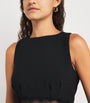 Claudie Pierlot Black Lace-Trim Mini Dress