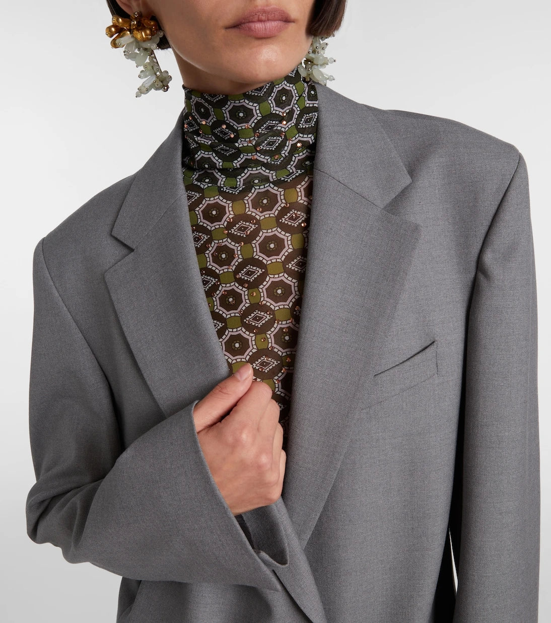 Dries Van Noten - سترة بليزر من مزيج الصوف