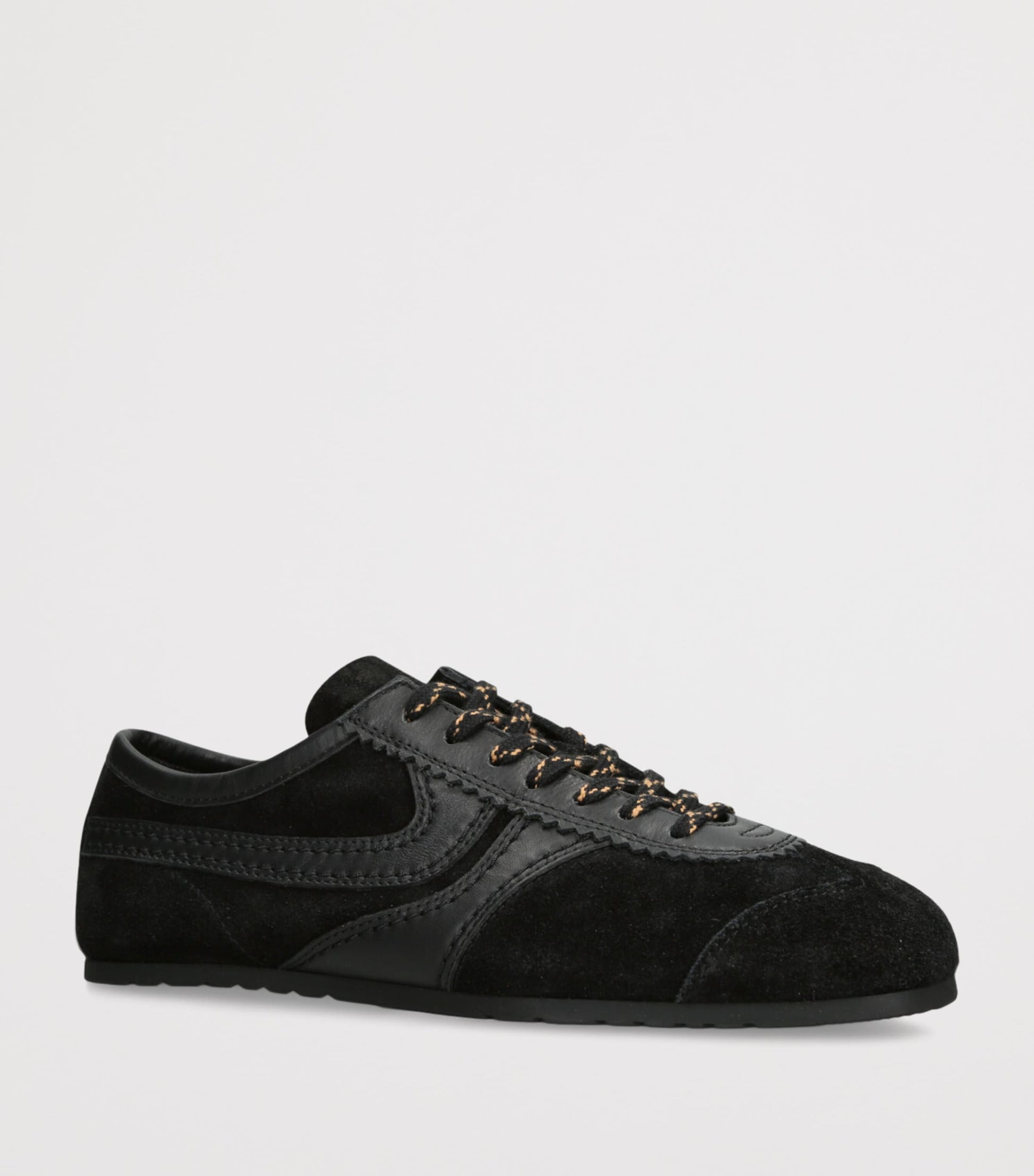 DRIES VAN NOTEN Black Suede Dustin Sneakers