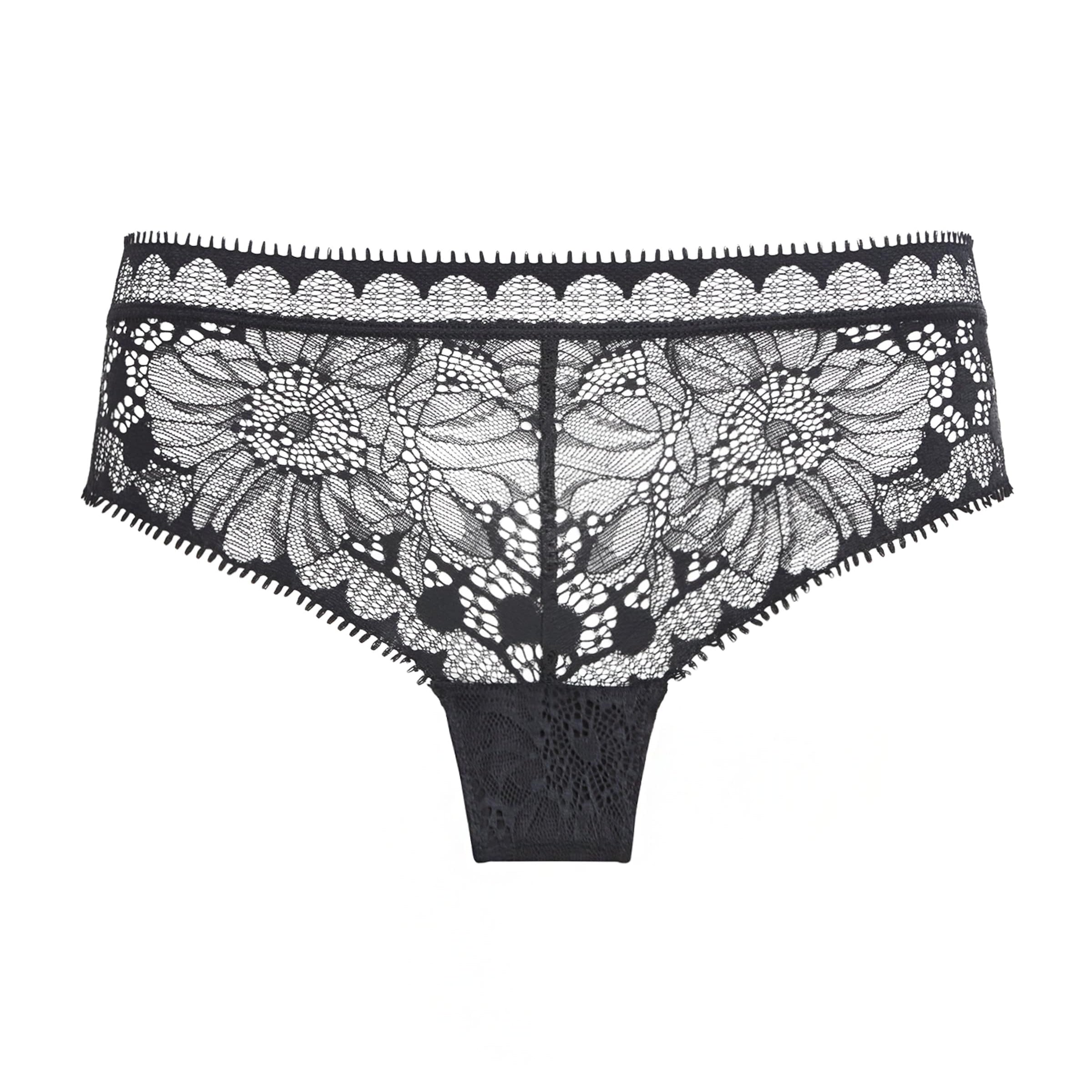 Chantelle Black Lace Floral Tanga