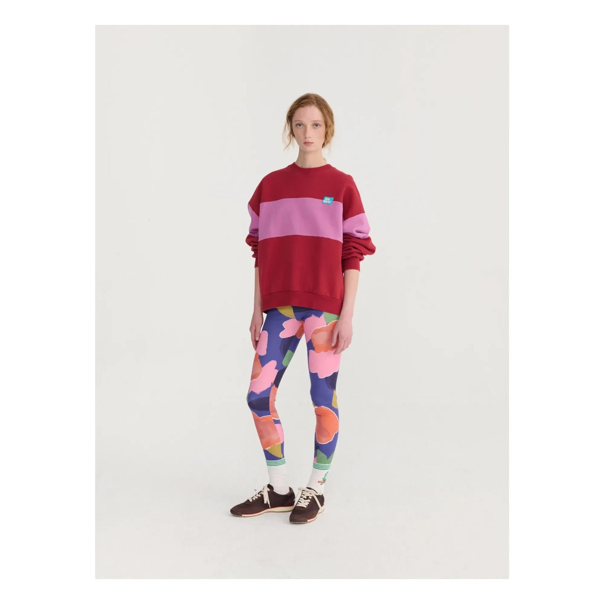 Bobo Choses - Color Block organic cotton sweatshirt | Red