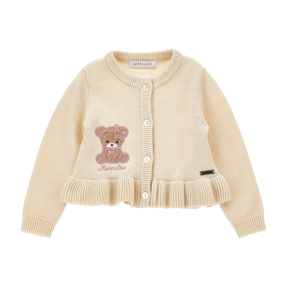 Wool-Cotton Bear Cardigan (3-36 Months)