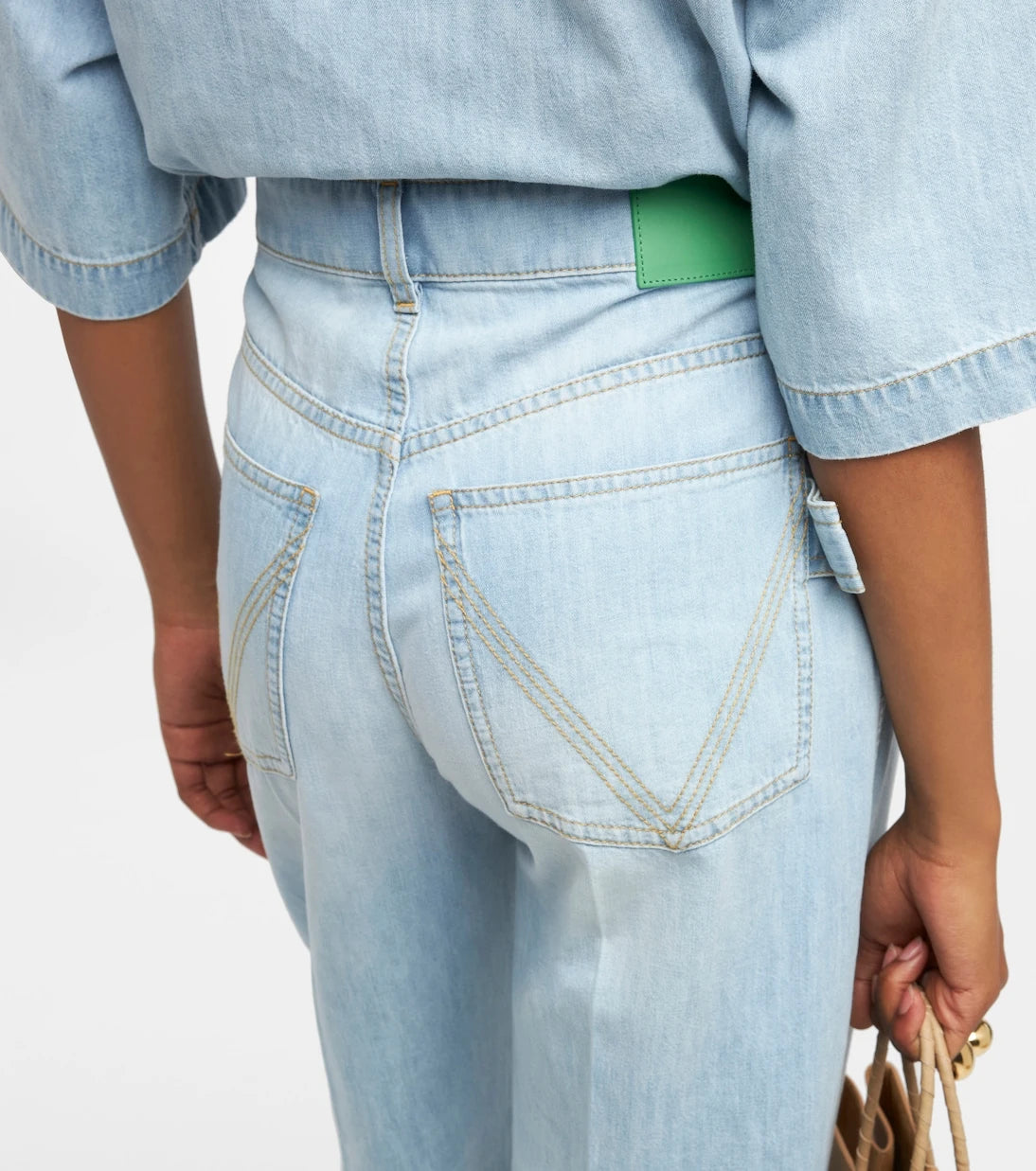 Bottega Veneta - High-rise wide-leg jeans