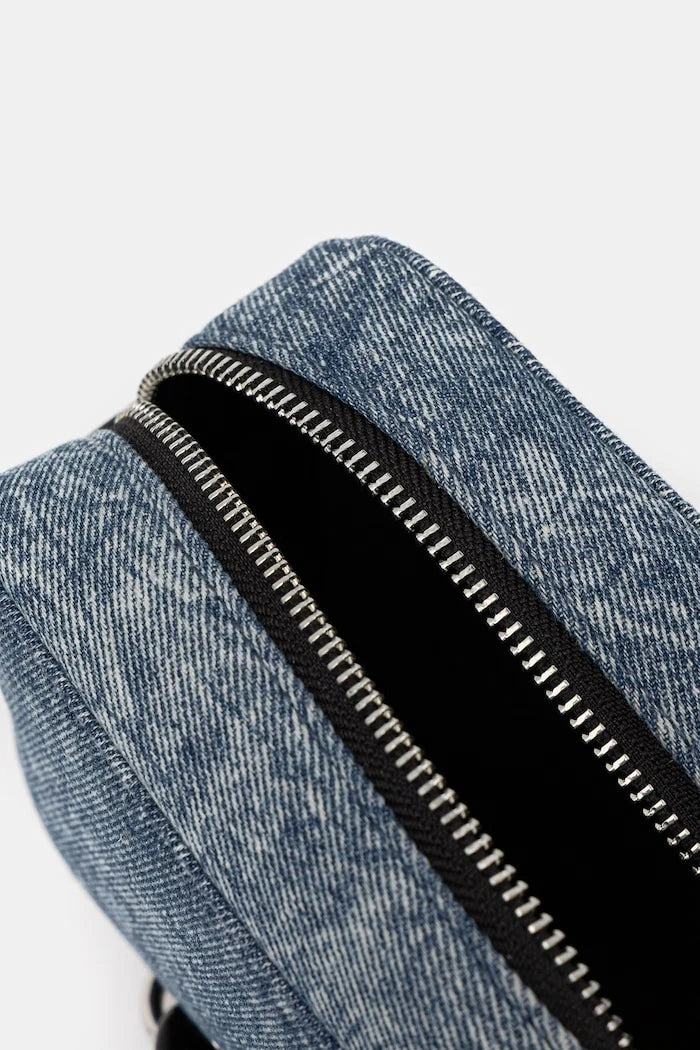Karl Lagerfeld Jeans denim kadın crossbody çanta