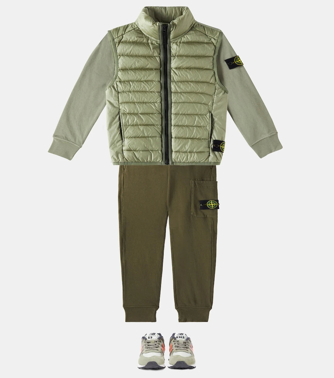 Stone Island Junior - Compass cotton sweatpants