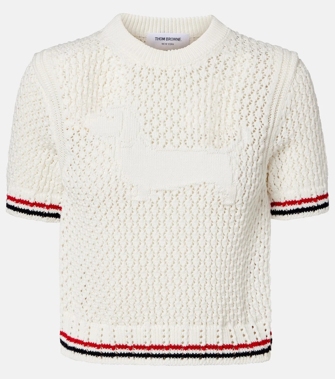 Thom Browne - Jacquard cotton sweater