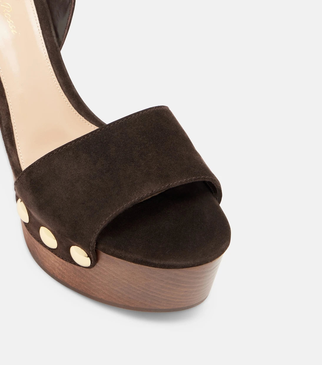 Gianvito Rossi - Ardéa studded suede platform sandals