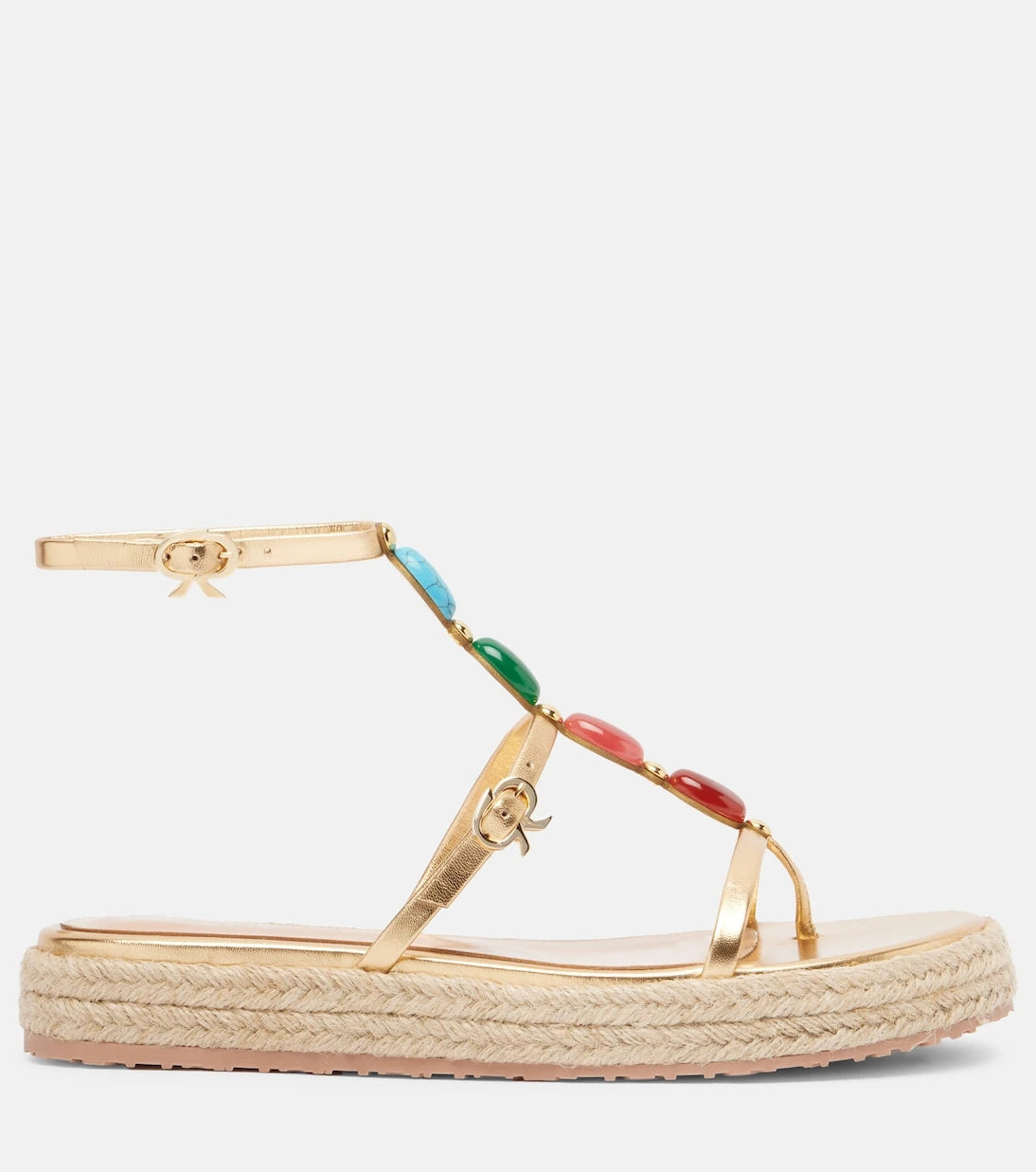 Gianvito Rossi - Shanti leather espadrille sandals