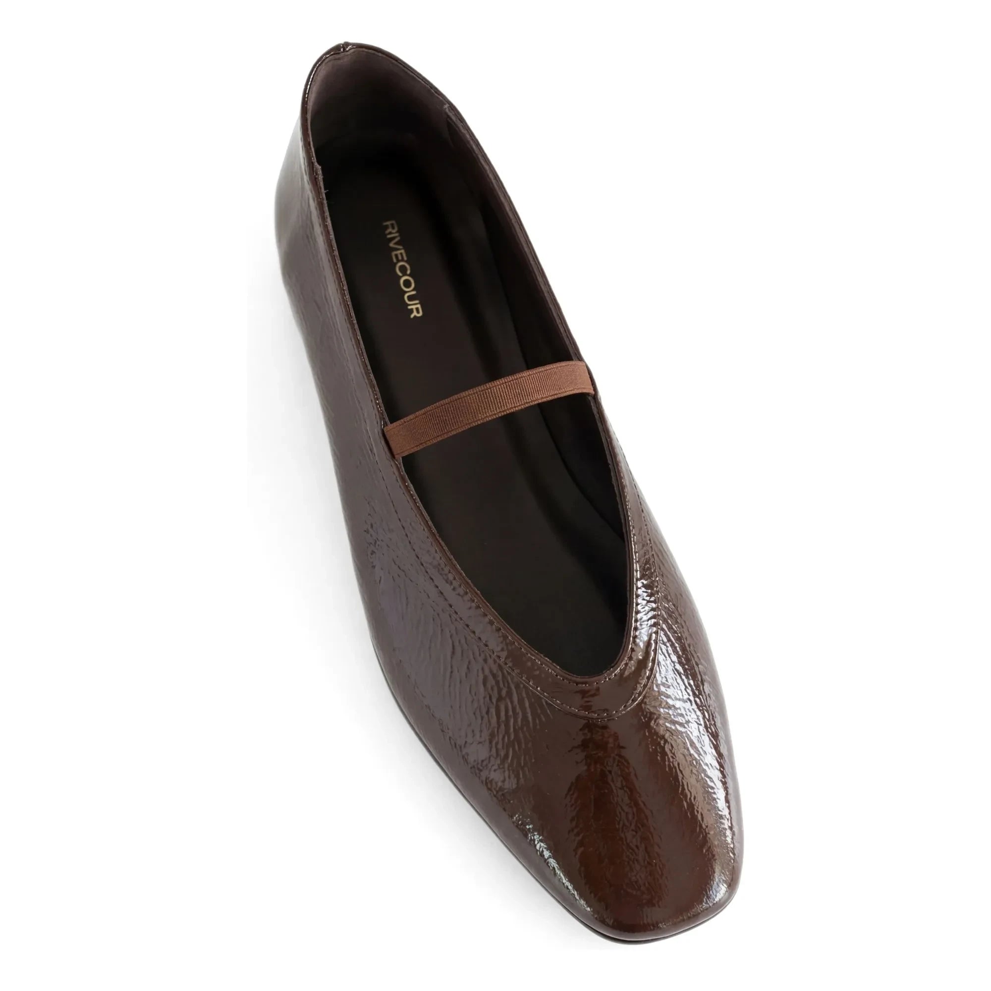 Rivecour - Ballerinas n°136 Patent leather | Chocolate