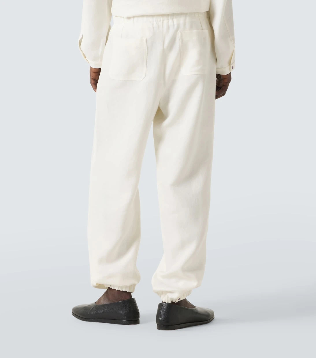 God's True Cashmere - Linen sweatpants with amethyst
