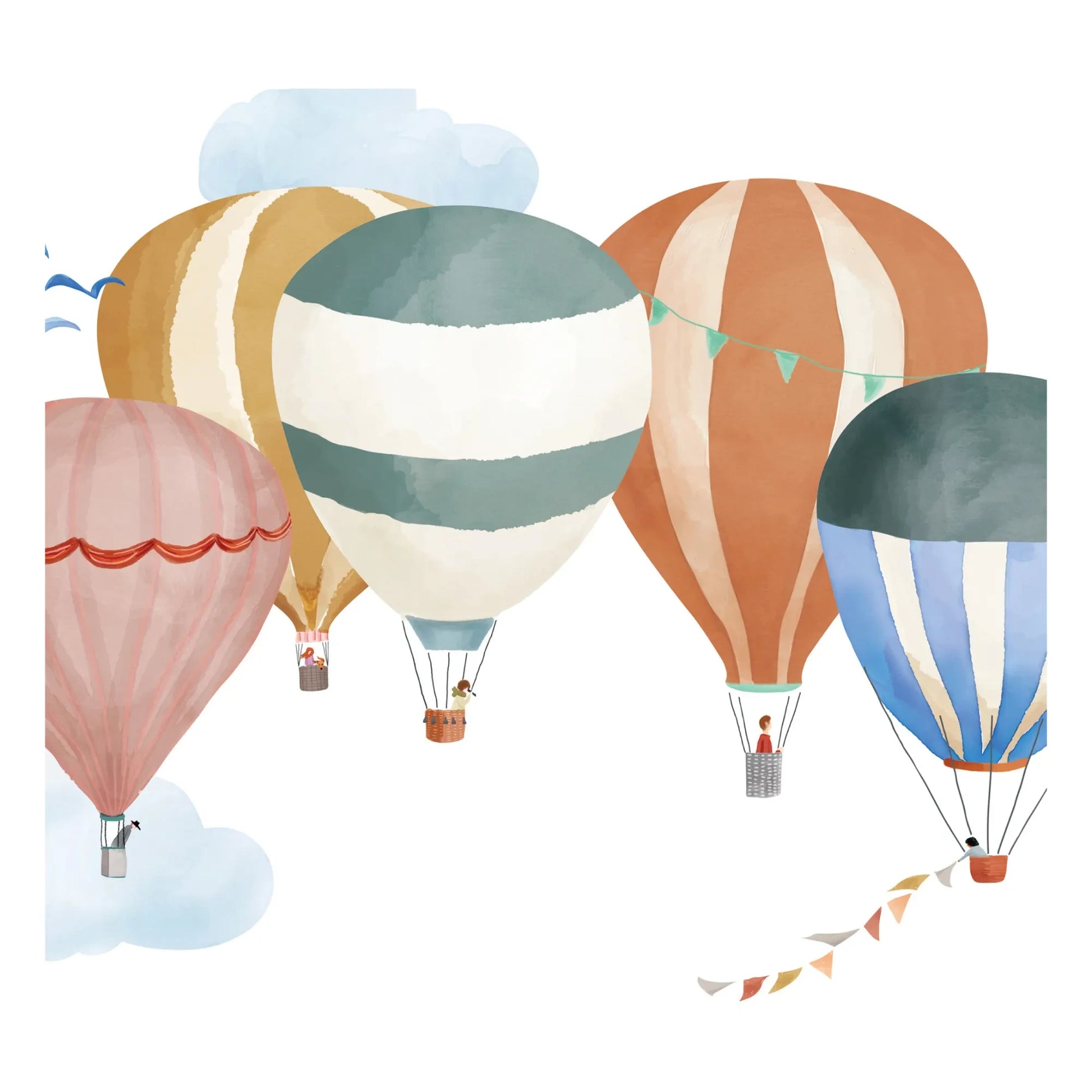 MIMI'lou - Easy Watercolour Hot Air Balloon Stickers