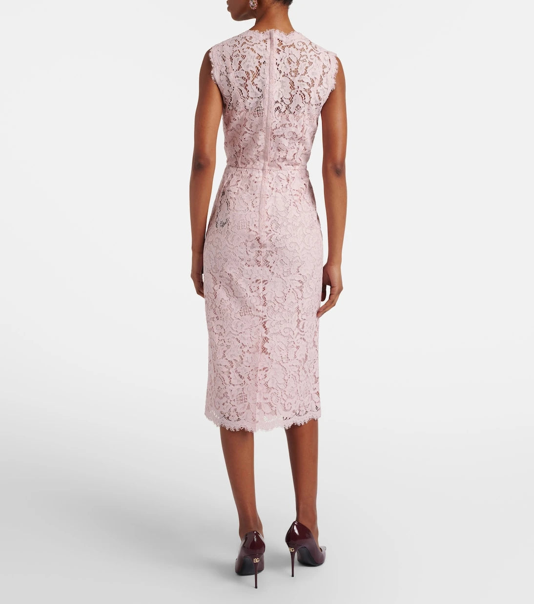Dolce&Gabbana - Cotton-blend lace cocktail dress