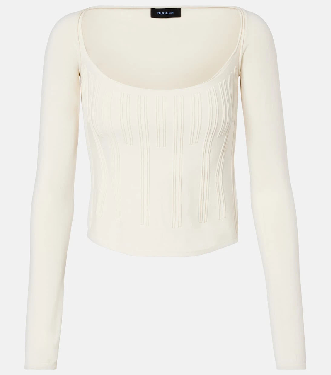 Mugler - توب صوف محبوك